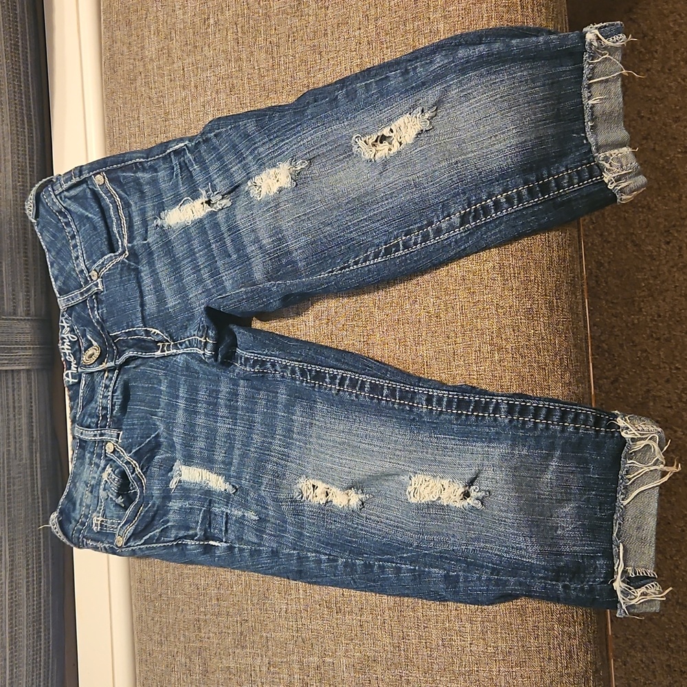 Amethyst Jeans Blue Denim Capris